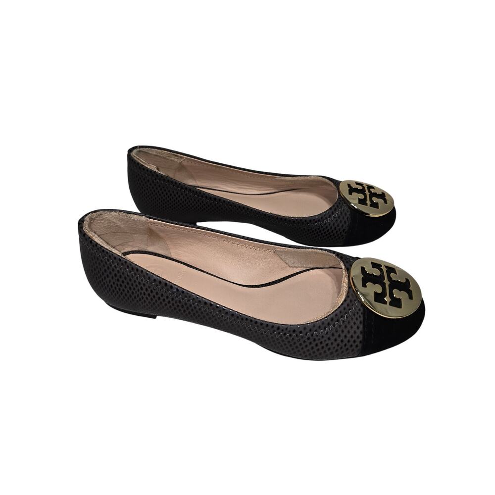 Tory Burch Benton Ballet Flat Black Womens size 6.5